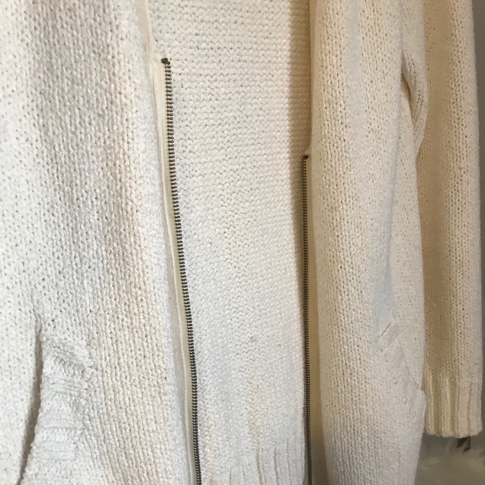 Cream Cardigan Knit Sweater - Picture 3 of 6